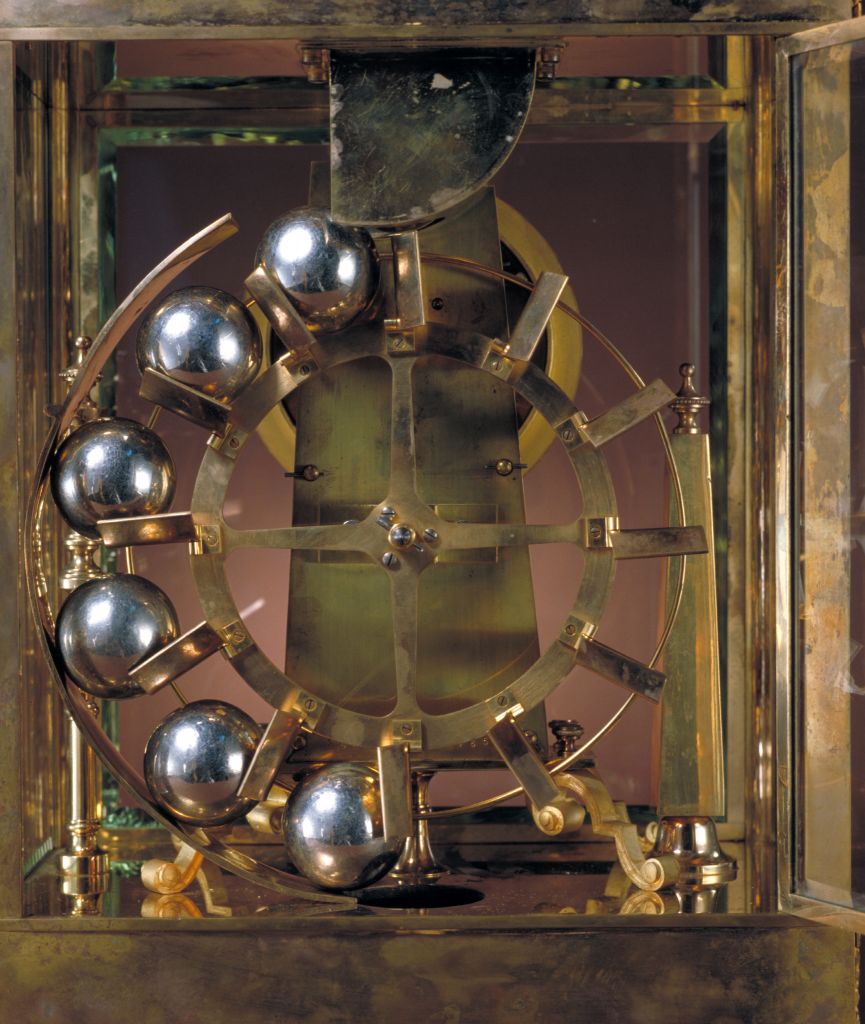 图片[2]-Copper plated gold ball pressure clock-China Archive